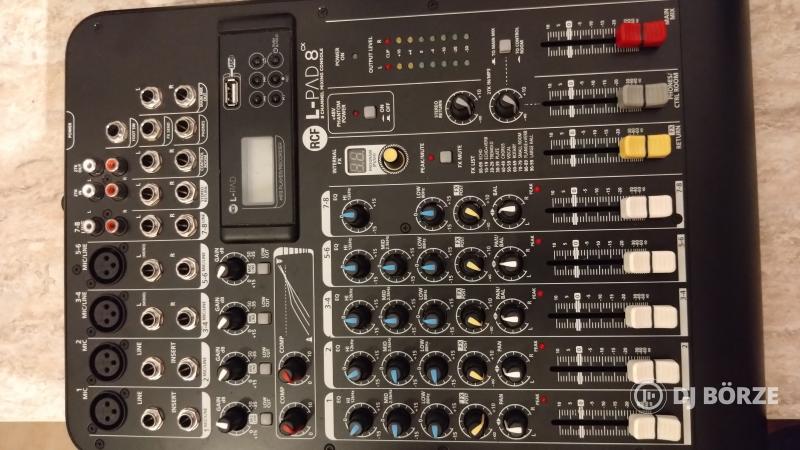 RCF L-PAD 8CX + MP3 Player/Recorder Module keverőpult