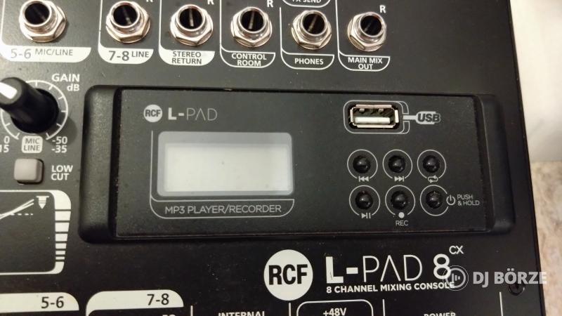 RCF L-PAD 8CX + MP3 Player/Recorder Module keverőpult