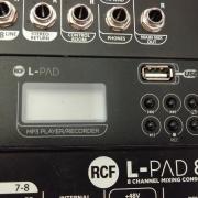 RCF L-PAD 8CX + MP3 Player/Recorder Module keverőpult
