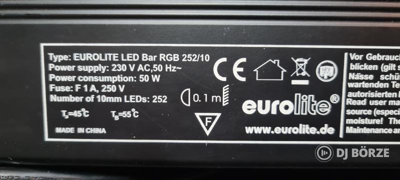 4 DB - EUROLITE - LED BAR-252 RGB 10mm