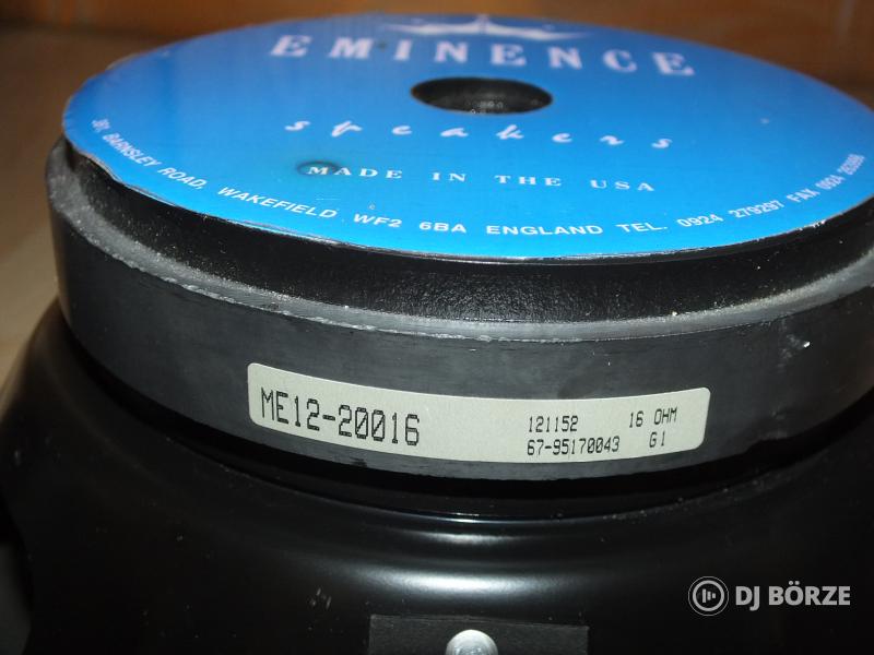 Eminence 12"  16 ohm 200 w hangszóró