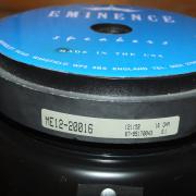 Eminence 12"  16 ohm 200 w hangszóró