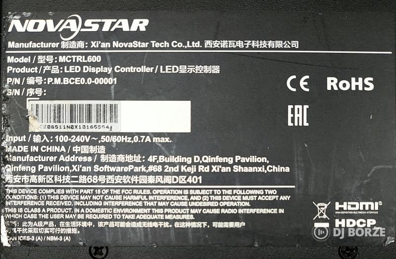 NOVASTAR MCTRL600 HD LED kijelző vezérlő