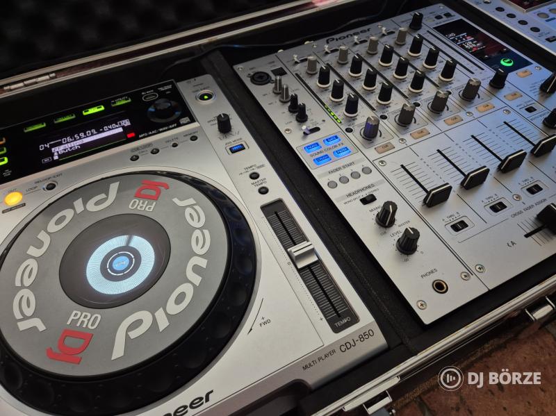 Pioneer DJM-850S + CDJ 850S rack-ben