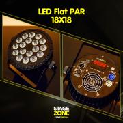 StageZone LED Flat PAR 18x18W RGBW