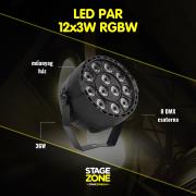 StageZone LED PAR 12x3W RGBW