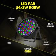 StageZone LED Flat PAR 54x3W