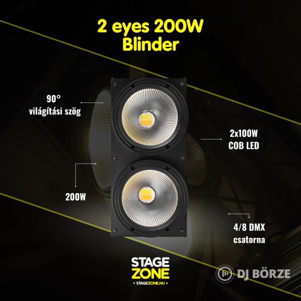 StageZone 2eyes 200W LED COB Blinder