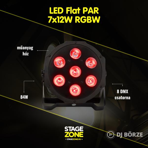 StageZone LED Par 7x12W RGBW