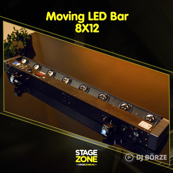 StageZone 8x12W Moving LED BAR