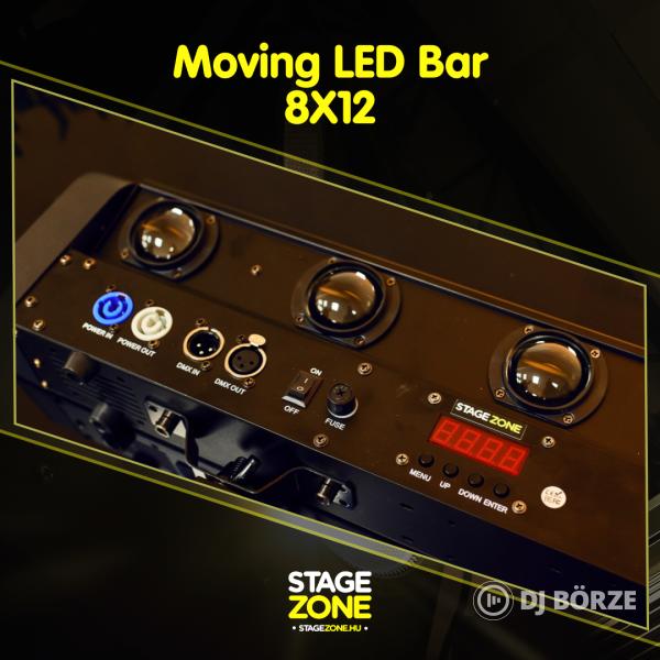 StageZone 8x12W Moving LED BAR