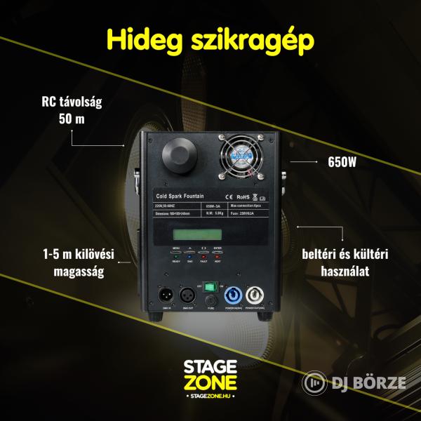 StageZone Hideg szikragép