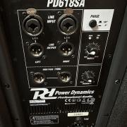 Power Dynamics PD618SA 700/1400W (18″) aktív mélyláda