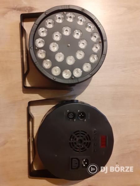 2db Rgbw multi led par 24x12w fűzhető táp brutál nagy fényerő(beszámítás is)