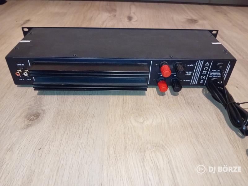 PA végfok, 2 x 100 W/4 Ω Renkforce MP-2000, 1db hangfal, 1db 15ˇˇ hangszóró (beszámítás is)