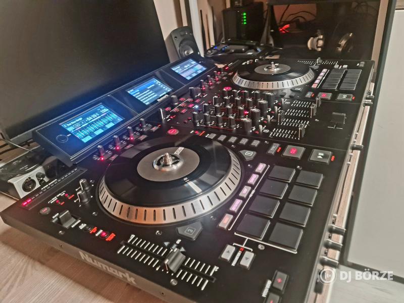 Numark NS7 III + ProX laptoptartós rack