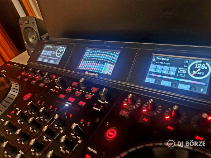 Numark NS7 III + ProX laptoptartós rack