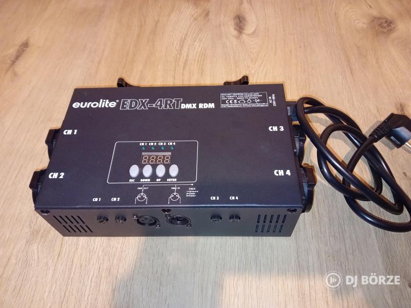 Eurolite EDX-4RT DMX RDM Dimmer Dimmer, Pro lights splitter 4 wrk Dmx spitter(Beszámítás is)