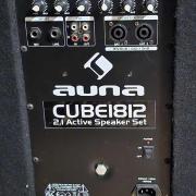 AUNA CUBE1812 AKTÍV 2.1 subwoofer max 1100W