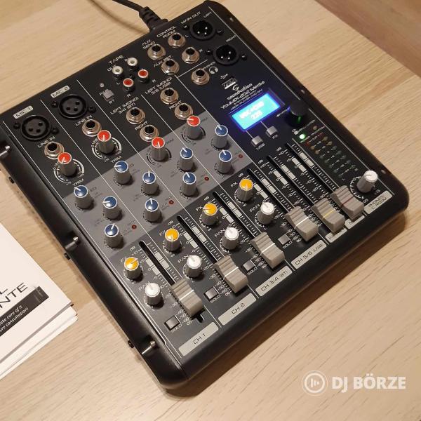 Garanciális Sounsation Youmix 202.   6 csatornás effektes keverő.