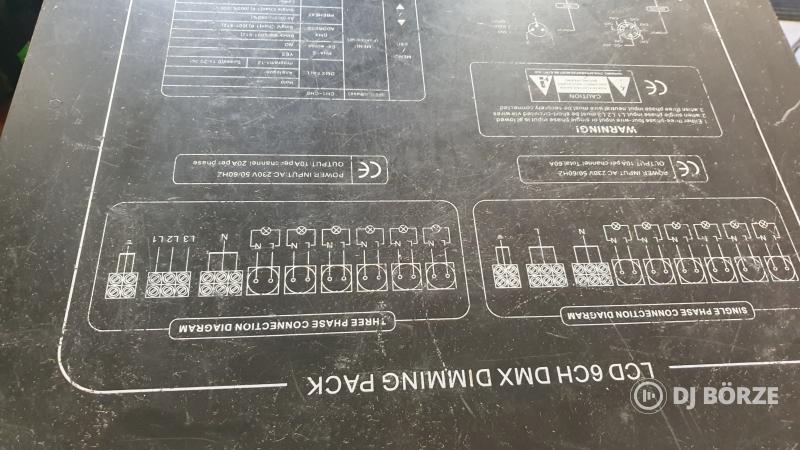 1 set Scanic 6 csatornás dimmer pack