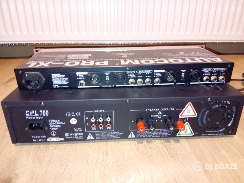 Skytec spl 700 mp3,Behringer mdx1600kompresszor/limiter/expander/gate/enhancer,IKA (beszámítás is)