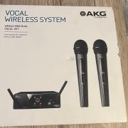 AKG WMS40 Mini2 Vocal Dual Vezeték nélküli készlet US45A: 660.7MHz + US45C: 662.3MHz