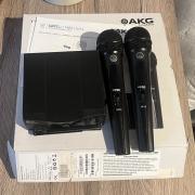 AKG WMS40 Mini2 Vocal Dual Vezeték nélküli készlet US45A: 660.7MHz + US45C: 662.3MHz