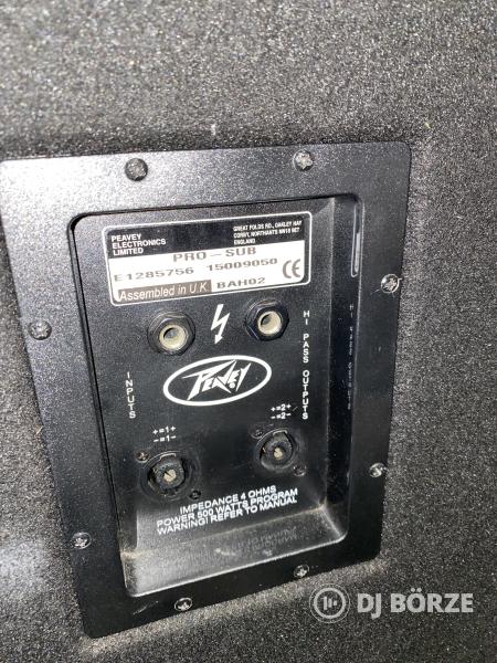 Peavey Pro-SUB15 mélyláda pár, 300W RMS, Veiger puhatokkal