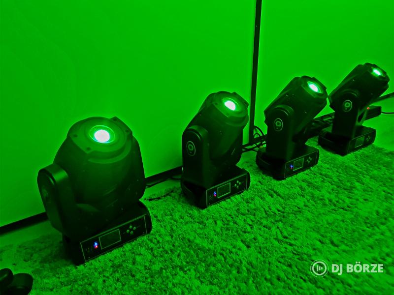 Moving Head LED 90W spot robotlámpa rackban (dupla gobo, prizma)