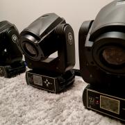 Moving Head LED 90W spot robotlámpa rackban (dupla gobo, prizma)