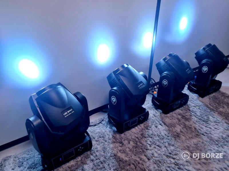 Moving Head LED 90W spot robotlámpa rackban (dupla gobo, prizma)