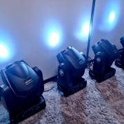 Moving Head LED 90W spot robotlámpa rackban (dupla gobo, prizma)