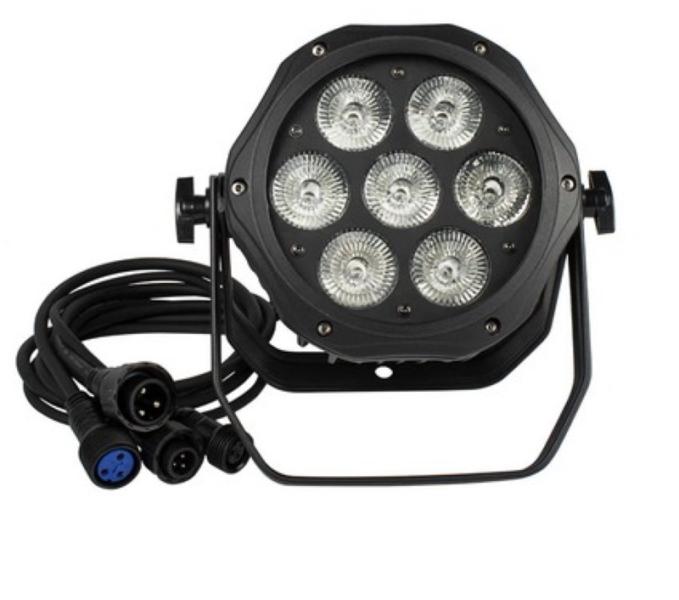 FTS LED 7x18W RGBWA+UV (Alumíniumházas) IP65 Kültéri par lámpa