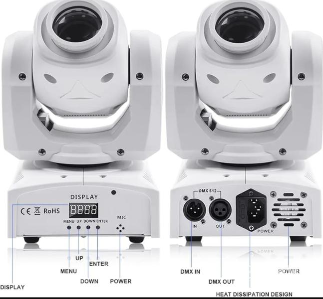 Eladó új 50 watt teljesítményű fehér színű robotlámpák