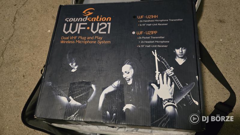 Soundsation WF-V21HHB - Dual VHF Plug and Play vezetéknélküli mikrofonszett 2 kézi mikrofonnal