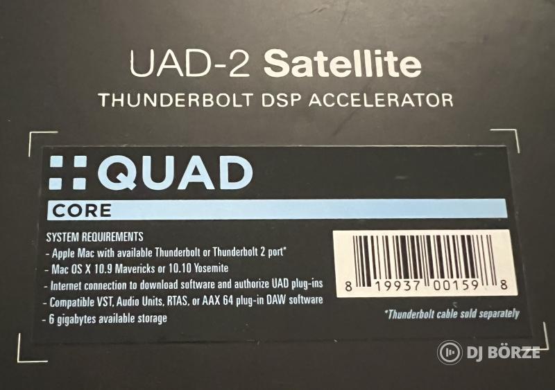 UAD-2 Satellite Thunderbolt QUAD CORE DSP kártya