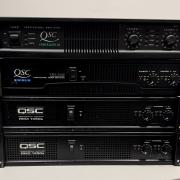 QSC Powerlight 1.8, QSC RMX 2450, QSC RMX 1450a