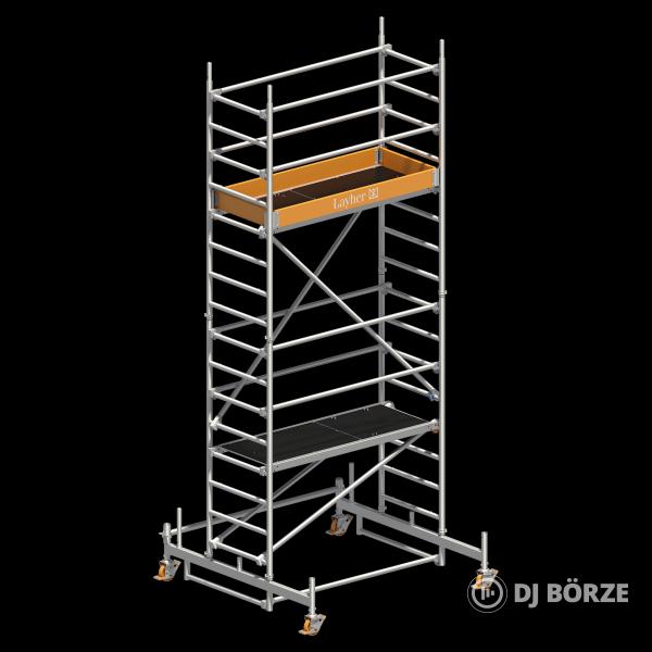 LAYHER - Uni Light P2 gurulóállvány – 5,26 méter MUNKAMAGASSÁG