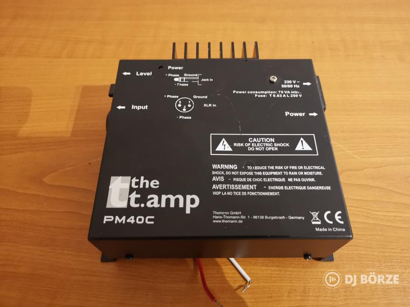 The t-amp PM40C erősítő