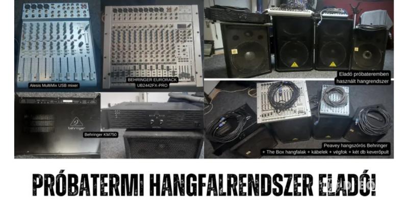 Alesis, Behringer, The Box PA rendszer végfokkal hangfal