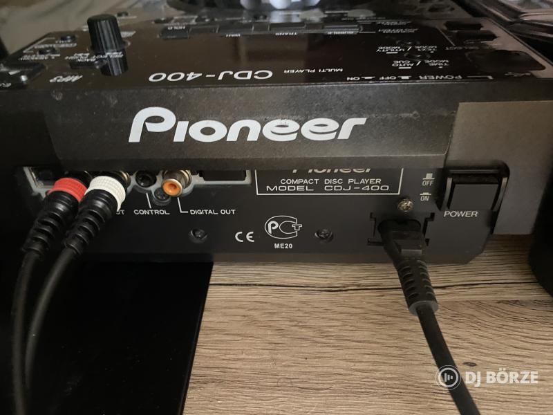 Pioneer CDJ 400-as pár / Reloop RMX 10 Bt szett (+Decksaverek,+Rack)