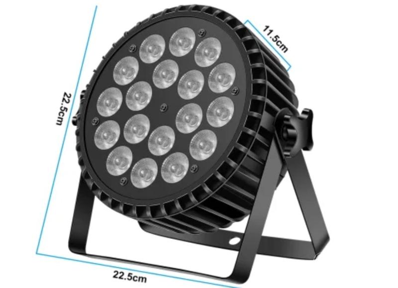 Eladó új 18x10 watt teljesítményű RGBW/RGB+UV/RGBWA+UV fém házas PAR lámpák+RACK