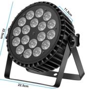 Eladó új 18x10 watt teljesítményű RGBW/RGB+UV/RGBWA+UV fém házas PAR lámpák+RACK