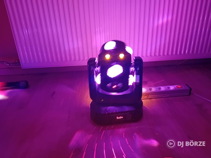 Középfény!Dupla rgbw led, dupla RG lézer, 4db Led strobi (beszámítás is) Saját videó!