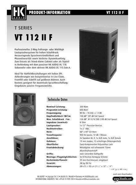 Hk Audio VT 112 ii 1 db