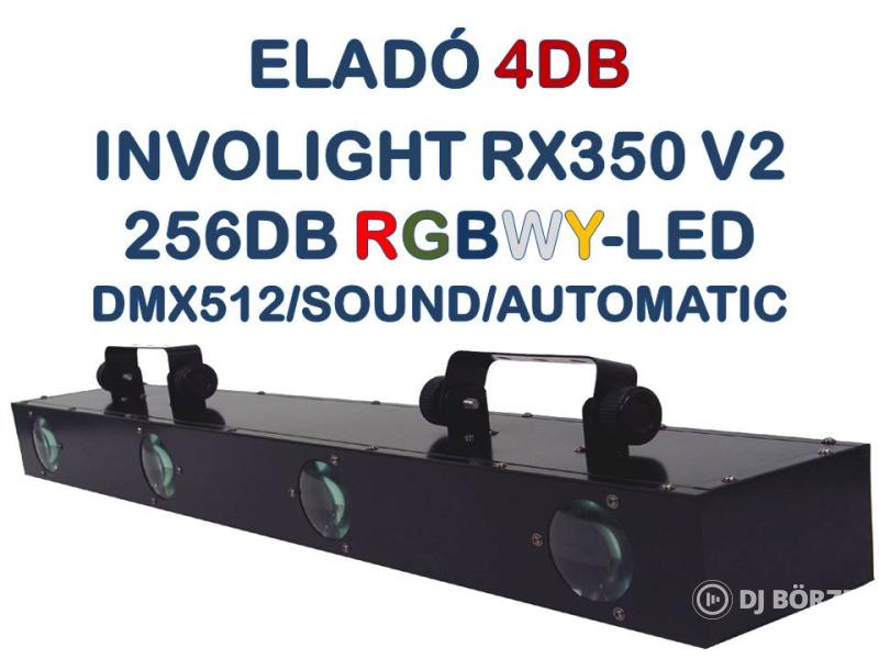 ELADO 2DB INVOLIGHT RX350 V2 RGBWY LEDDEL SZERELT SZINTE ÚJ FÉNYTECHNIKA