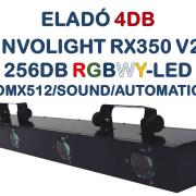 ELADO 2DB INVOLIGHT RX350 V2 RGBWY LEDDEL SZERELT SZINTE ÚJ FÉNYTECHNIKA