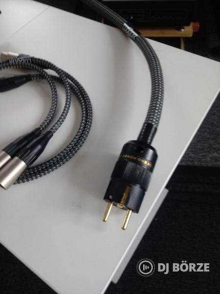 Eladó 2 db luxor audio hálózati tápkábel + 1 db luxor audio XLR kábel