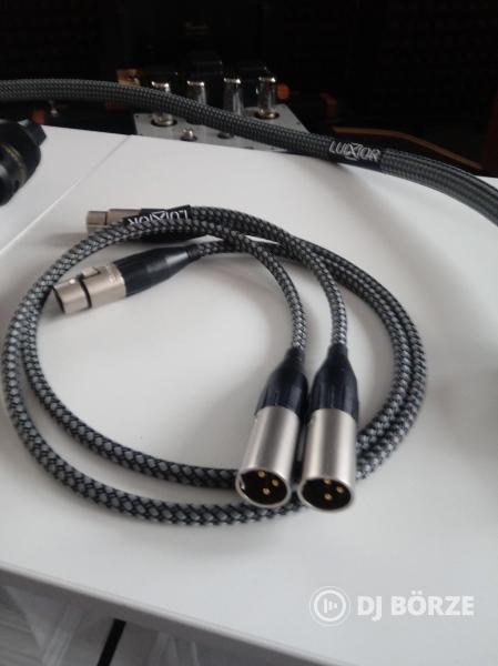 Eladó 2 db luxor audio hálózati tápkábel + 1 db luxor audio XLR kábel